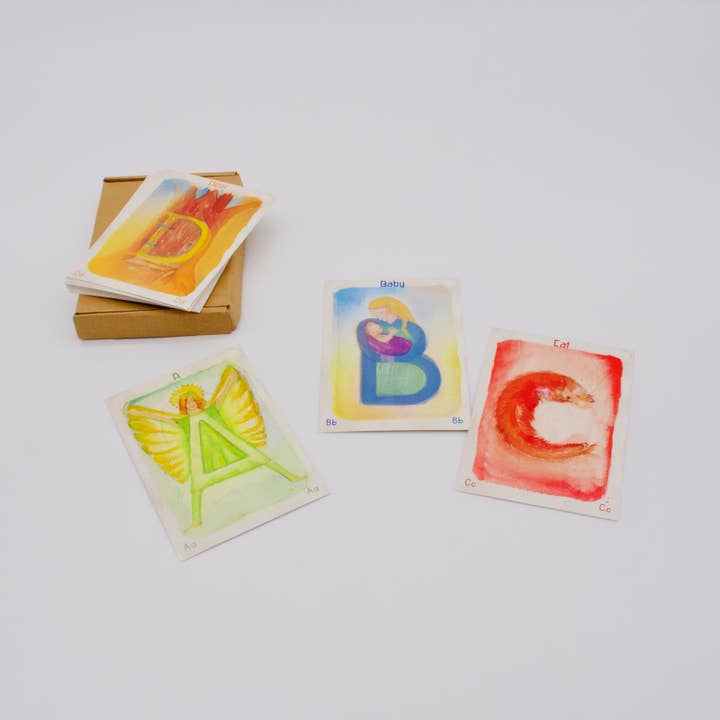 Wilded Family – Cartões de aprendizagem - Crianças e bebés por atacado – Cartões do alfabeto1