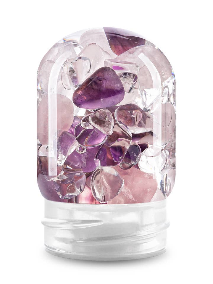 GemPod WELLNESS avec améthyste, quartz rose, quartz transparent pour la vente par VitaJuwel USA