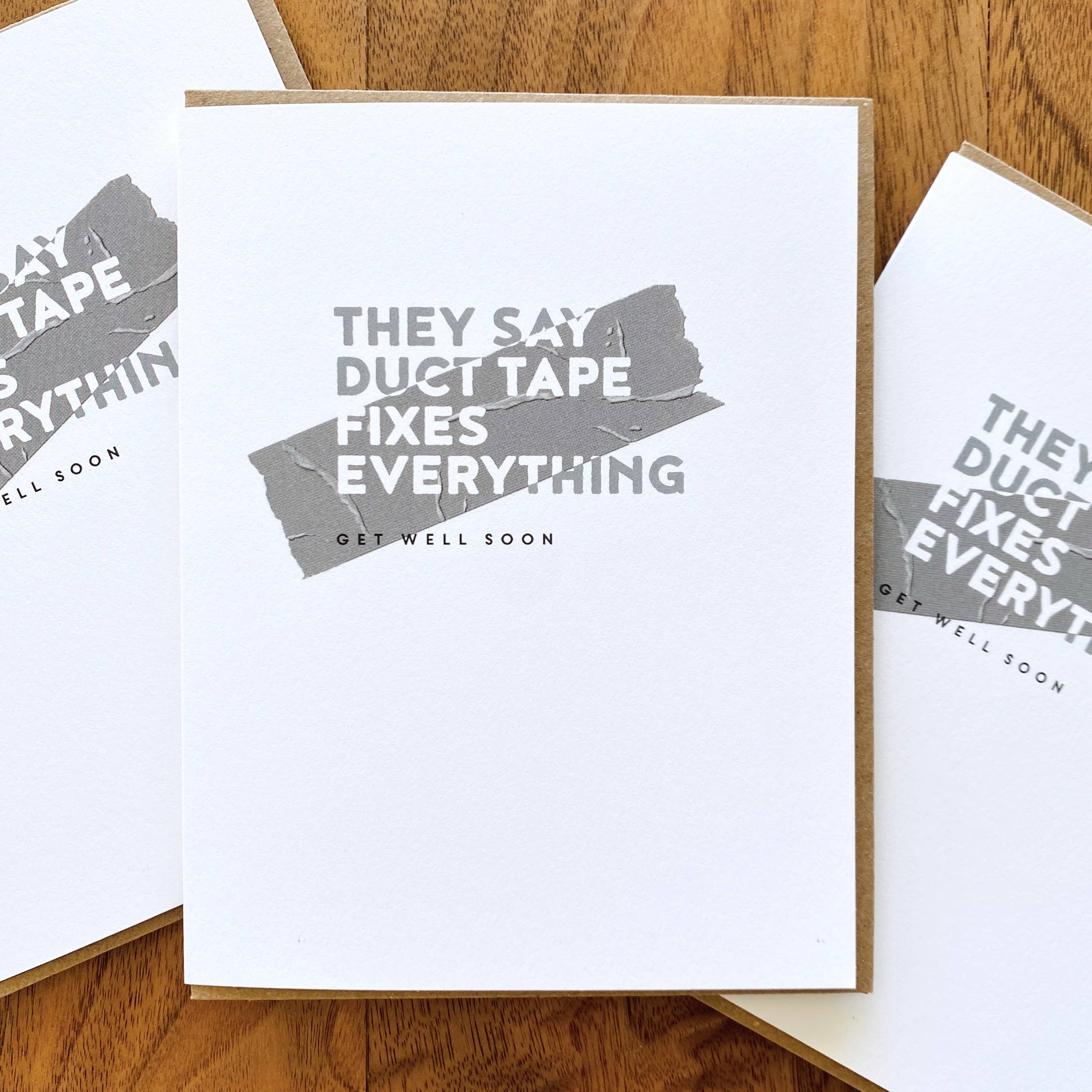 Skel & Co - Venta al por mayor Tarjeta "Que te mejores" - Tarjeta de felicitación Get Well con cinta adhesiva1