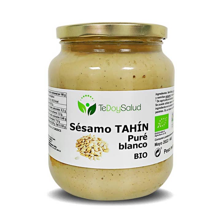 Te Doy Salud - Venta al por mayor Cremas de frutos secos - Tahín - Puré Blanco de Sésamo BIO 675gr. TeDoySalud