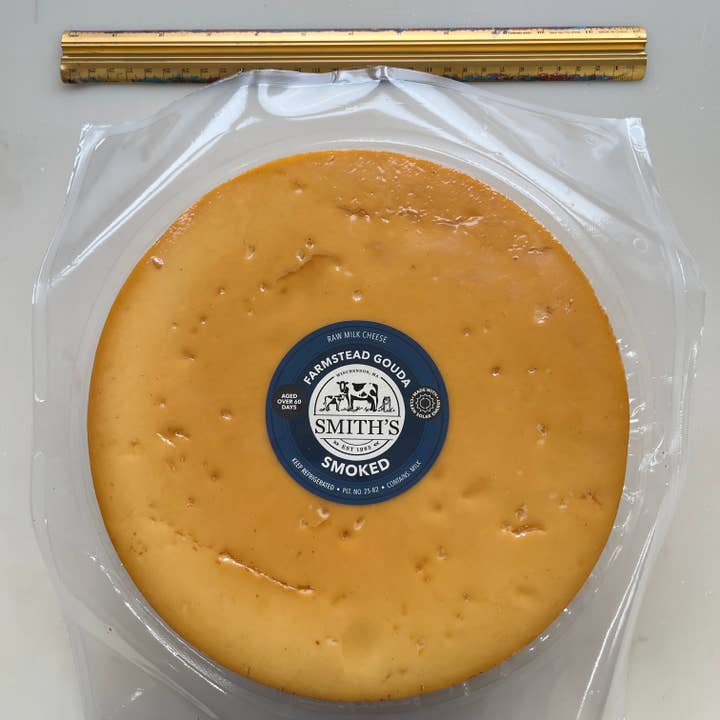 Smith's Country Cheese - Wholesale Cheese - Smoked Gouda, 5 Lb. Disc, raw milk