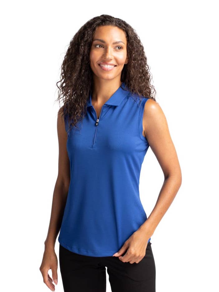 Cutter & Buck Forge Stretch Womens Sleeveless Polo for wholesale by Cutter & Buck