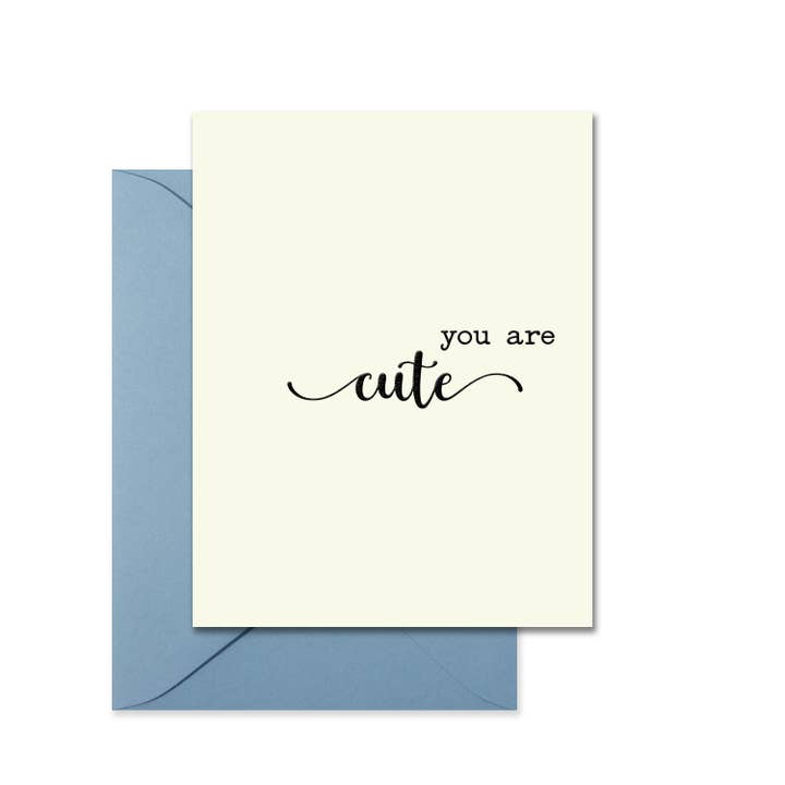 Leslie Store - Wholesale Love Card - You Are Cute Greeting Card