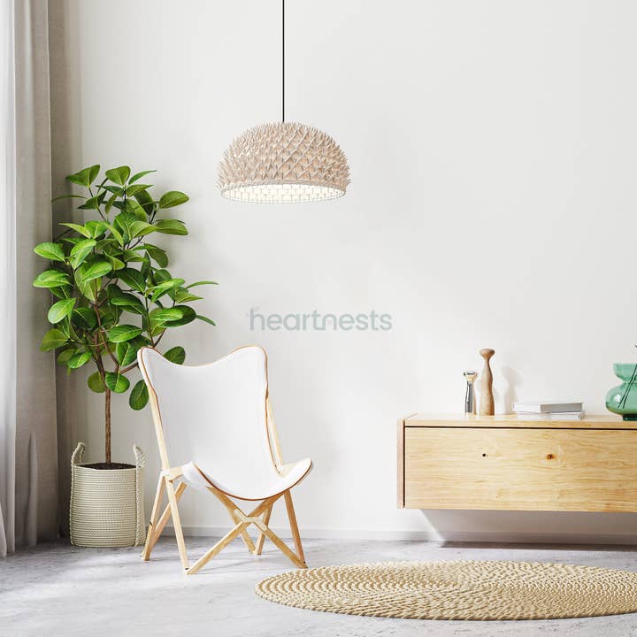 heartnests - Vendita all'ingrosso Lampadario/lampada a sospensione - Lampada a sospensione a forma di foglia di palma fatta a mano Cinzia