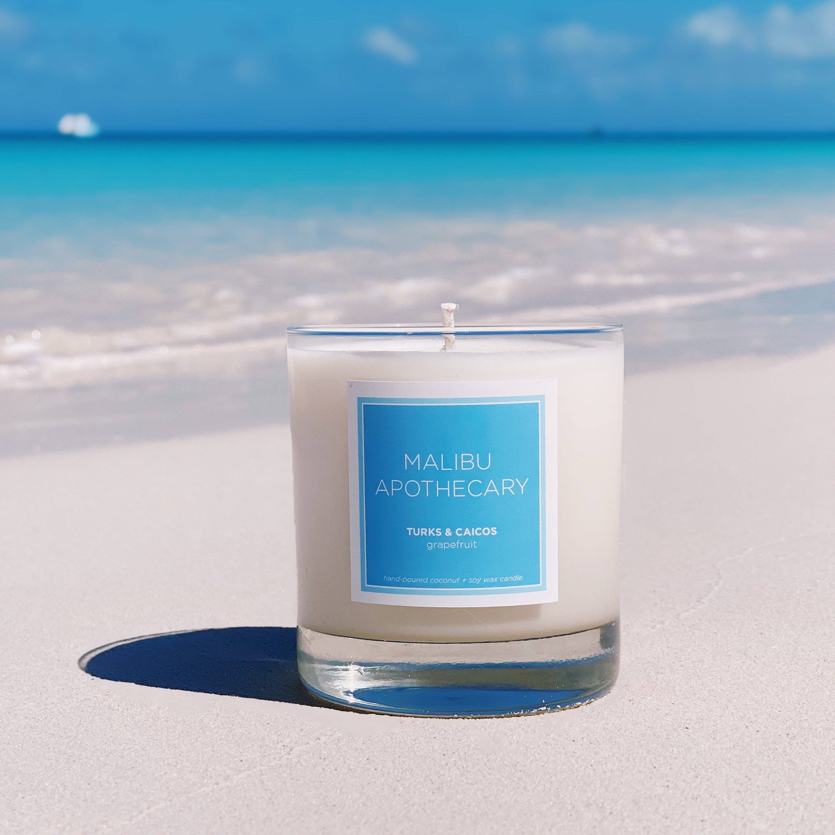 Malibu Apothecary - Wholesale Jar/Filled Candle - Clear Gloss x Blue Candle5