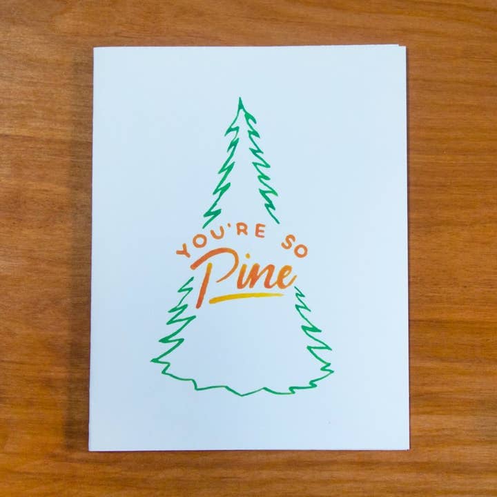 Carte de vœux So Pine pour la vente par Pretty Bird Paper Co.