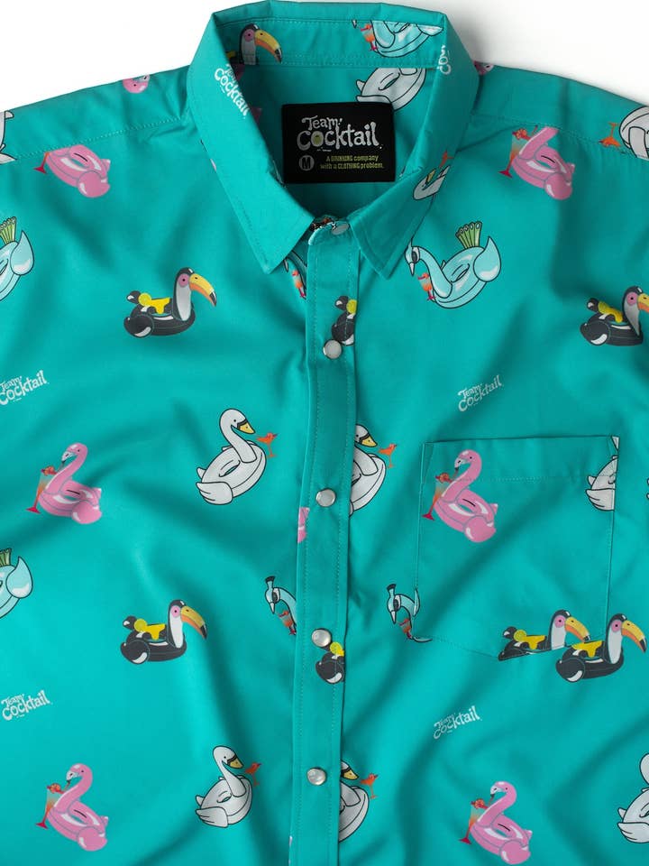 Team Cocktail - Wholesale Swim Shorts - Men's - Floaties Hybrid Swim Shorts6