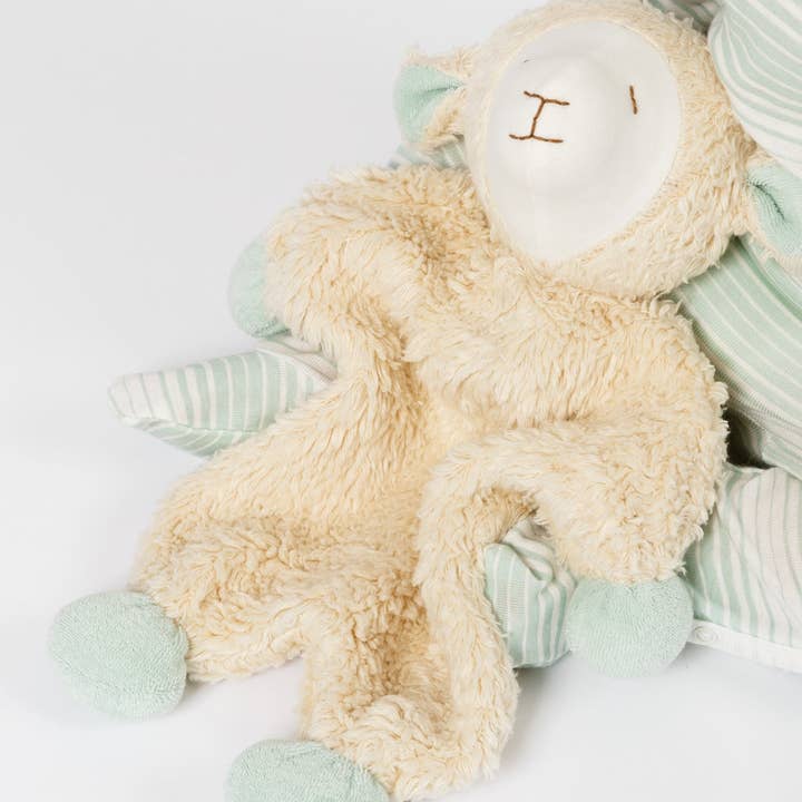 Under the Nile - Wholesale Stuffed/Plush Toy - Kids & Baby - Snuggle Sheep - Natural with Surf Spray Ears1