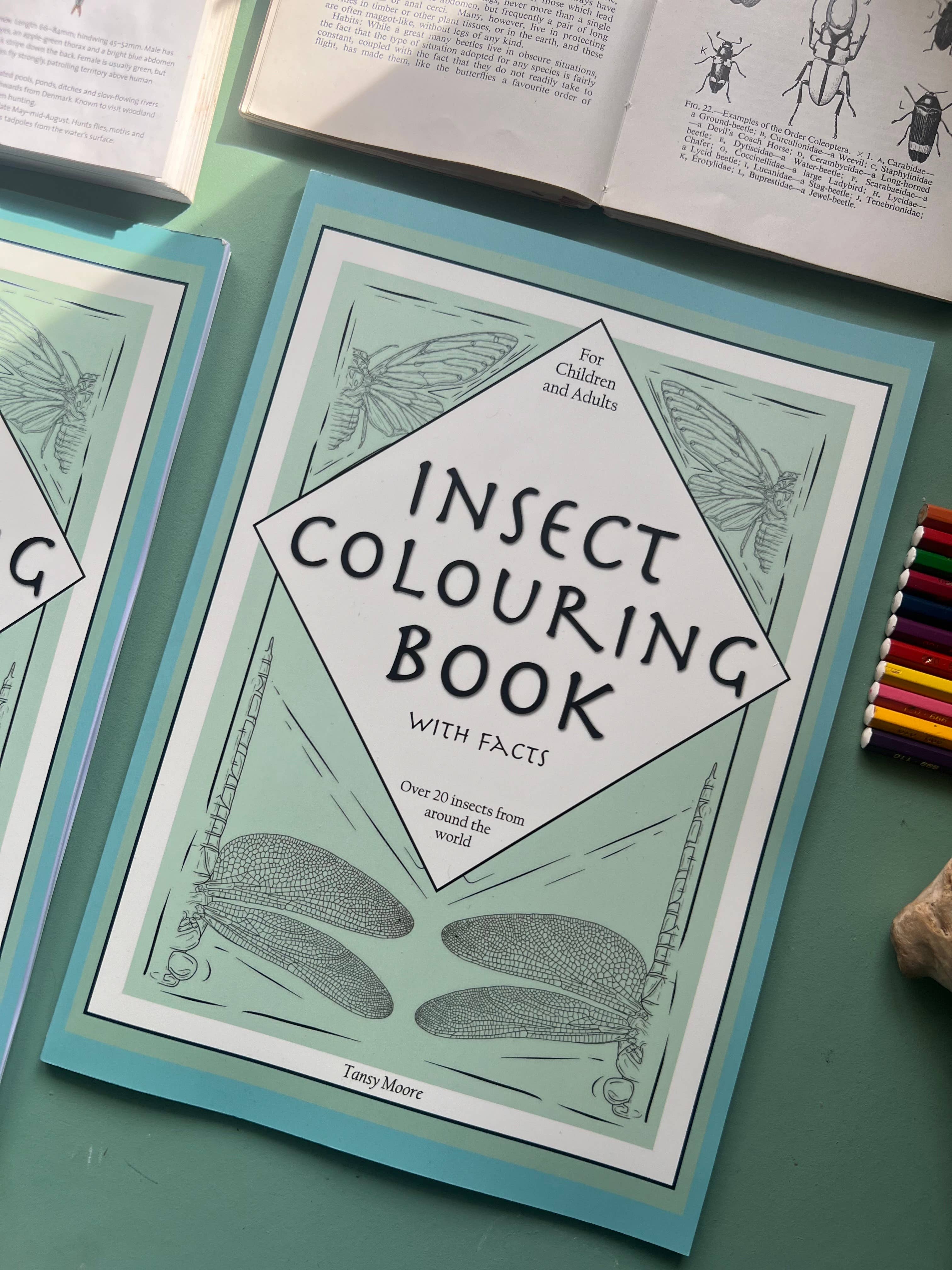 Tansy Moore - Wholesale Coloring & Activity Book - Adult - Factual Insect Colouring Book, Entomology/Wildlife Gift7