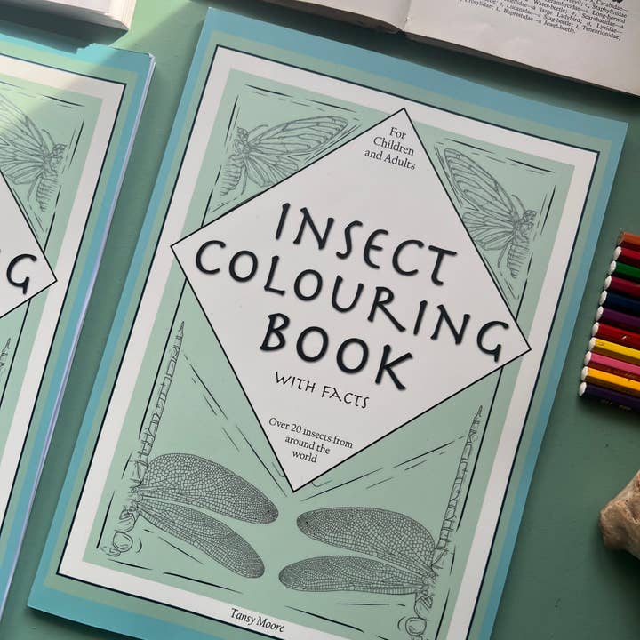 Tansy Moore - Wholesale Coloring & Activity Book - Adult - Factual Insect Colouring Book, Entomology/Wildlife Gift7