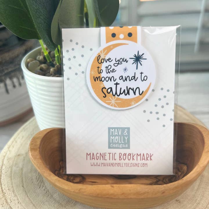 Älskar dig till månen magnetiskt bokmärke för wholesale av Mav & Molly Designs