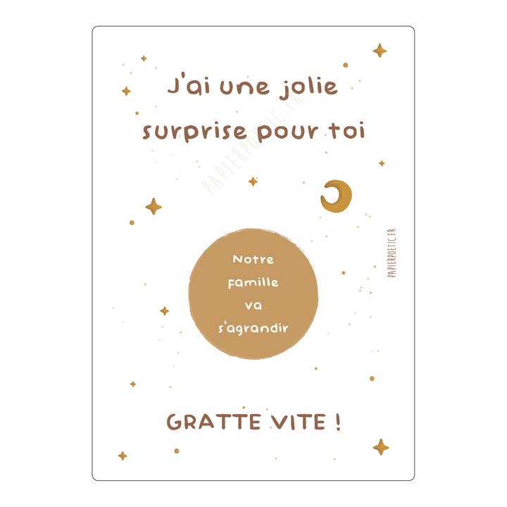 Papier Poetic - Wholesale Baby Card - Scratch Card "Starry Skies" 9 options6