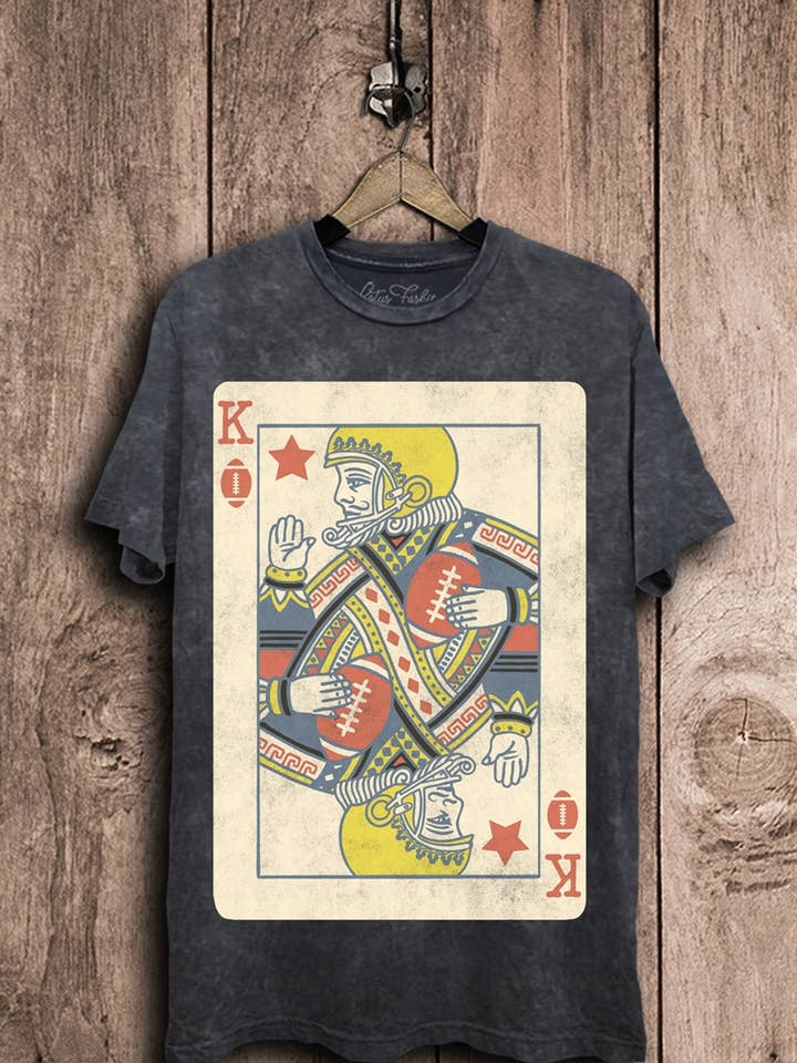 Haut graphique Roi du football pour la vente par Lotus Fashion Collection