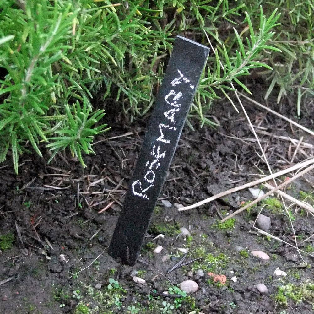 The House nameplate company – wholesale Garden/lawn stake – Set of 6 Slate Plant Markers (SR34)1