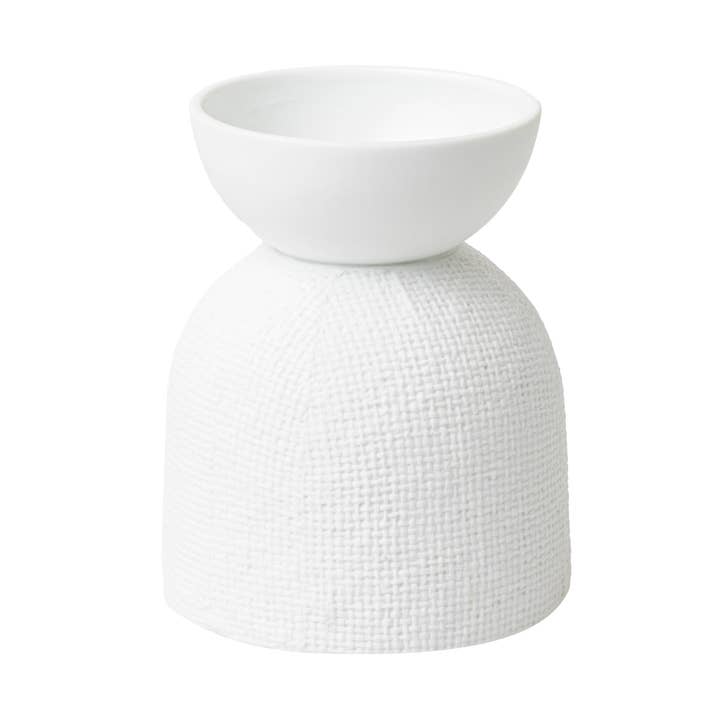 weiß RÄDER Elegantes Kerzenhalter-Design – weißes Porzellan mit Relief und Prägung für den Großhandel auf Faire2