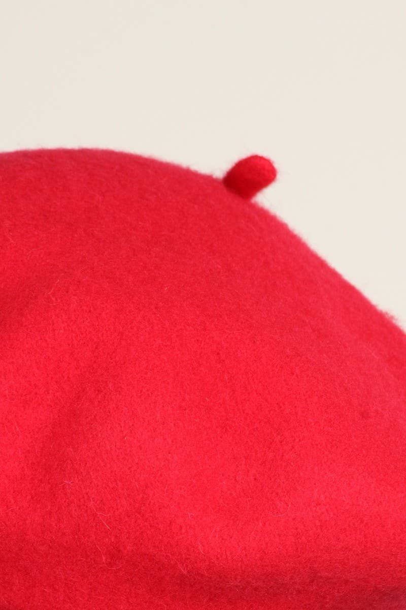 Fashion City – Engroshandel Baret - Dame – Kvinders almindelig farve uld blanding baret hatte9