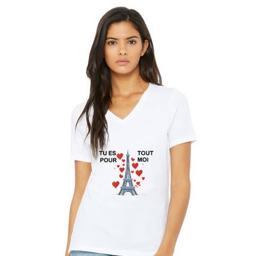 Tu Es Tout Pour Moi Tee for wholesale by The Reiki Shop