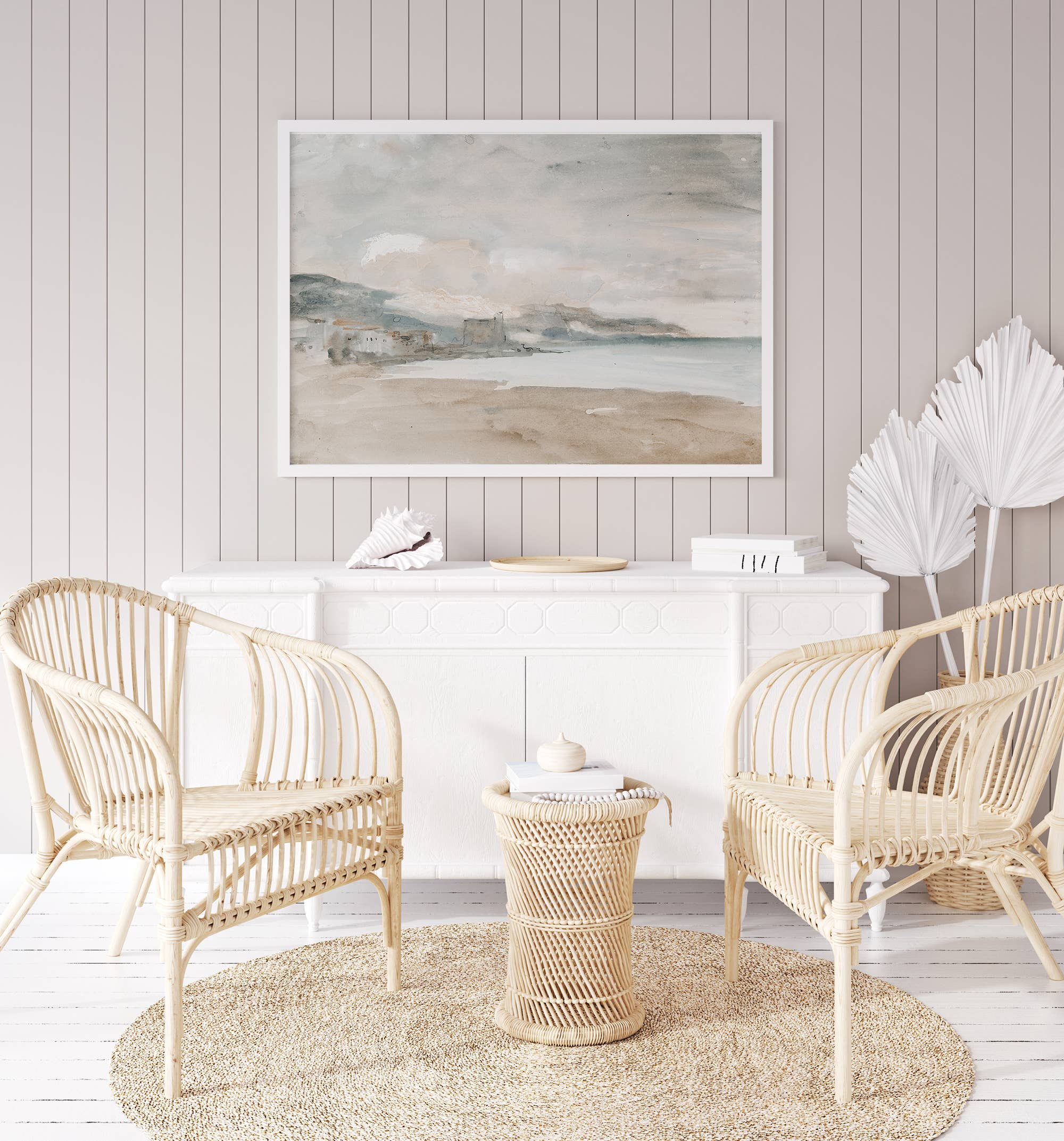 Sugar & Canvas - Wholesale Art Print - European Vintage Country Coastal Beach Sea Art Print VP244