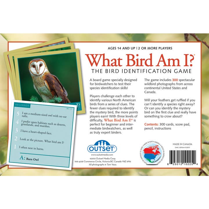 Outset Games and Cobble Hill Puzzles - Wholesale Card Game - What Bird Am I? Game - The Ultimate Birding Challenge1