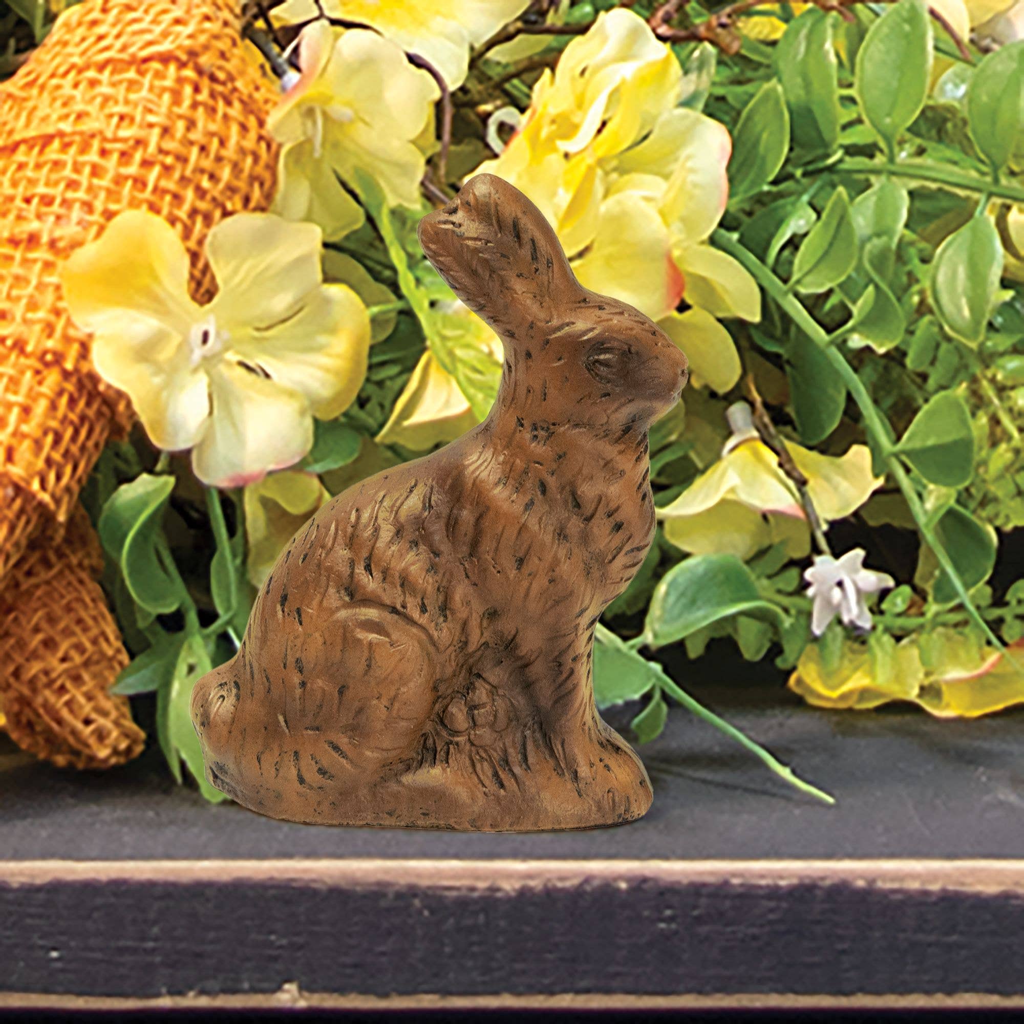 The Hearthside Collection - Vendita all'ingrosso Statuette decorative - Figura di Coniglio di Resina effetto Cioccolato, 9 cm1