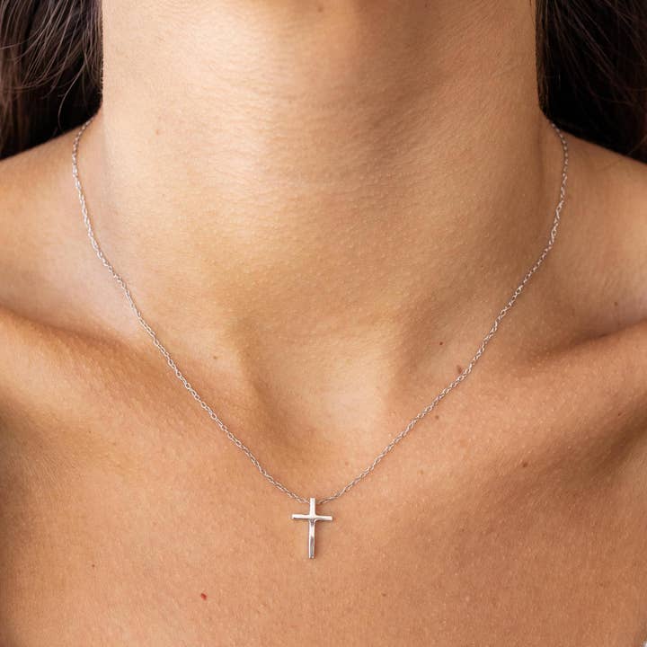 Cross Necklace Silver for wholesale by ALCO Jewelry
