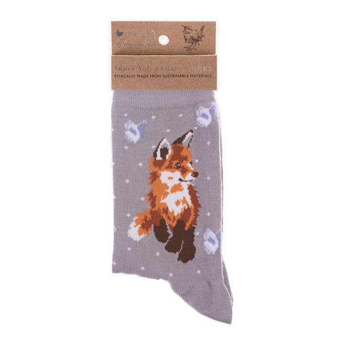 Wrendale Designs - Wholesale Socks - Women's - Fox Sock - Born To Be Wild1