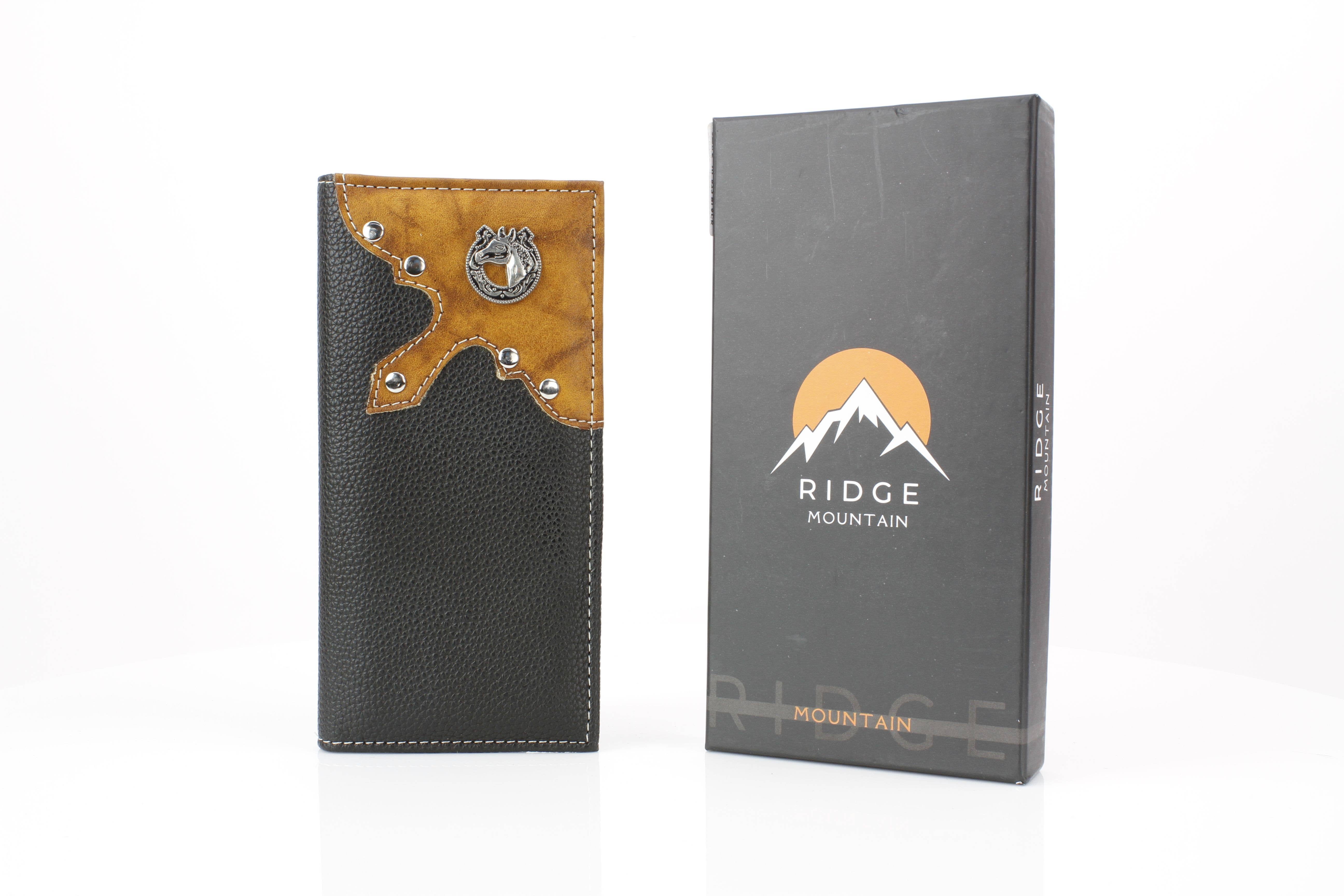 Leather Impressions Inc - Wholesale Wallet - Men’s - Rodeo Wallet with Horse and Horseshoe Concho VL8720