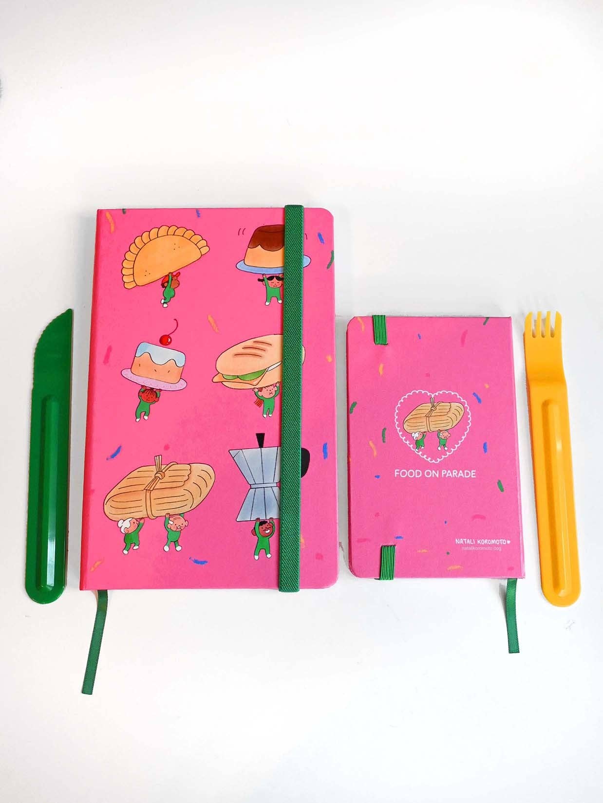 Natali Koromoto - Wholesale Notebook - "Food on Parade" Hardcover Notebook3