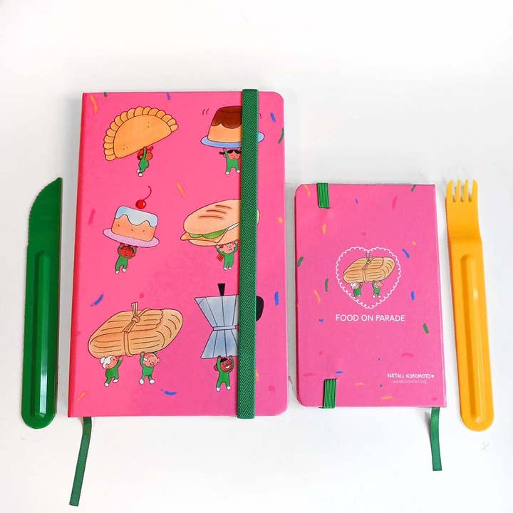 Natali Koromoto - Wholesale Notebook - "Food on Parade" Hardcover Notebook3