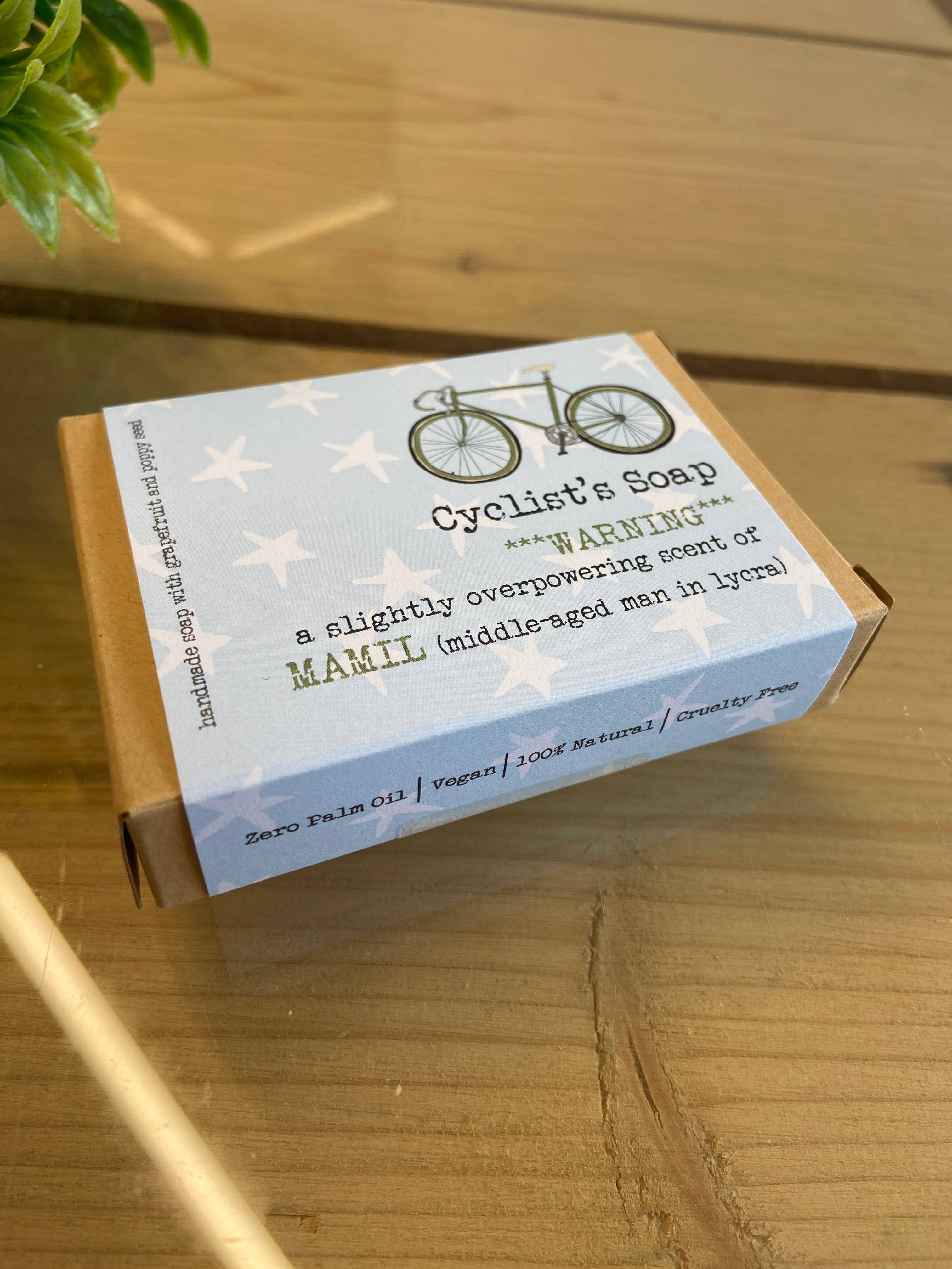 Dandelion Stationery – wholesale Bar Soap – Cyclist's Soap - MAMIL - Humorous Soap Gift - BACK ORDERONLY2