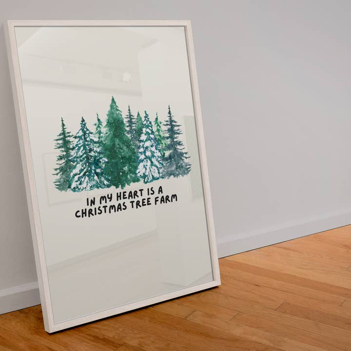 In my heart is a Christmas Tree Farm Print Taylor Swift per la vendita all'ingrosso da parte di Blue Iris Designs Co