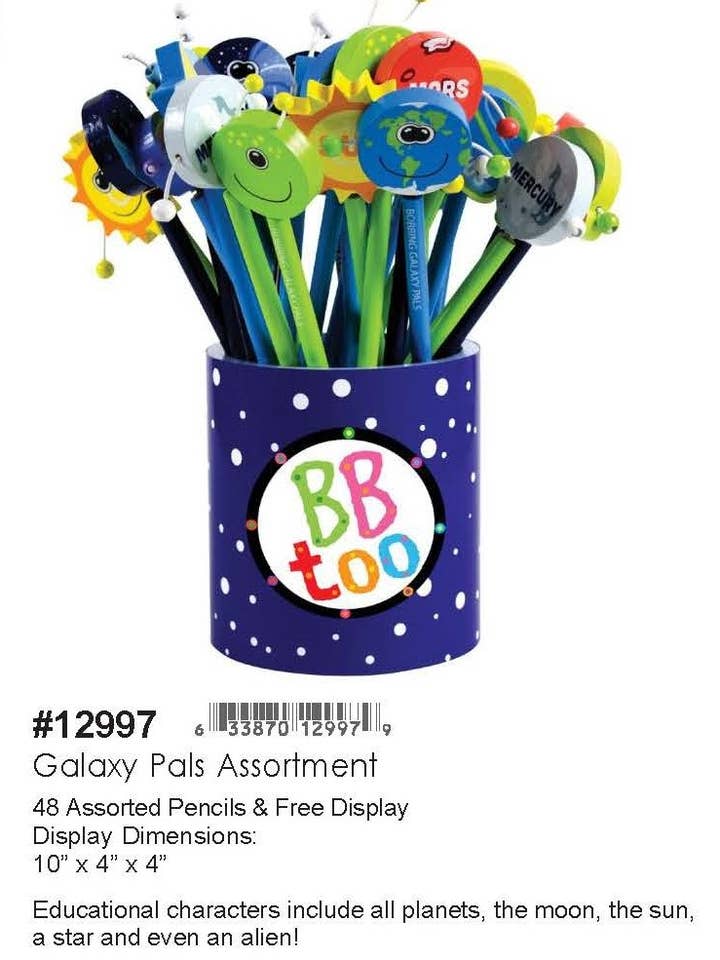 Galaxy Pen Pals Assortment for wholesale by Wenno