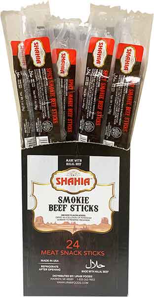 Hudson Meat Company - Wholesale Jerky - BEEF STICKS SPICY HALAL 1OZ     -     SHAHIA0