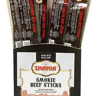 Hudson Meat Company - Wholesale Jerky - BEEF STICKS SPICY HALAL 1OZ - SHAHIA