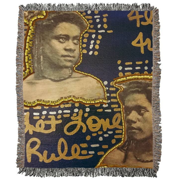 The Motto Woven Blanket for wholesale by 3 Piece Urban Artisan