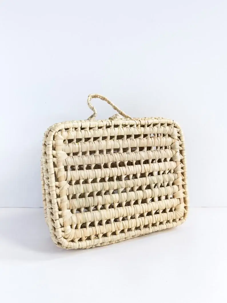 High crafty – wholesale Basket – 🧺 Suitcase Basket Set – Handwoven Palm Leaf Storage Baskets1