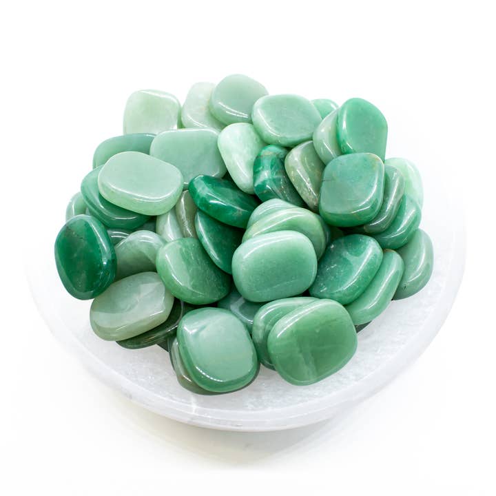 Quasar Gems USA - Wholesale Spiritual Stone/Crystal - Green Aventurine Smooth Small 1KG/ 2.2lbs