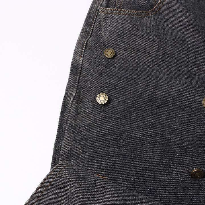 Grigio Jeans invecchiati a vita alta alla moda JP015Y - Stile retrò in vendita all'ingrosso su Faire12