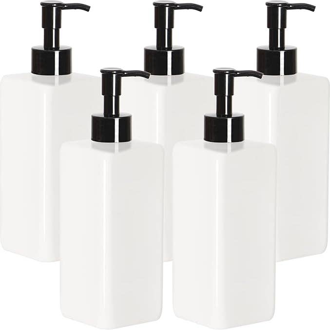 Youngever - Wholesale Atomizer Bottle - Youngever Plastic Pump Bottles(White Bottle with Black Pump)