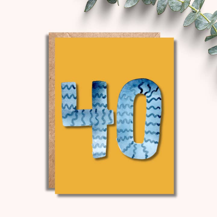 Carte pour 40e anniversaire pour la vente par Amy Rae Maker