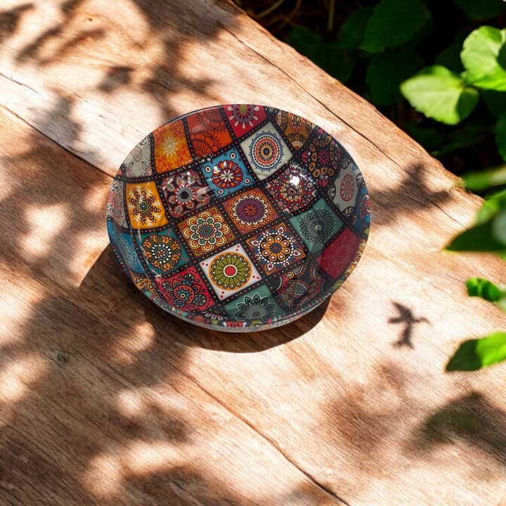 Metal Bowl Traditional Pattern Large for wholesale by CRETE TRADING INC