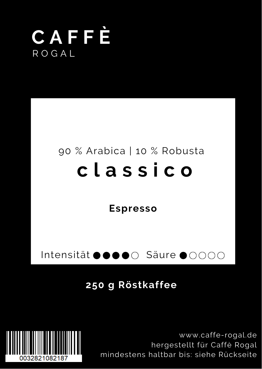 Caffè Rogal - Wholesale Coffee Beans - Espresso Classico1