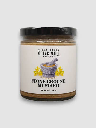 Stone Ground Mustard - 9oz - 12/Case for wholesale by Queen Creek Olive Mill