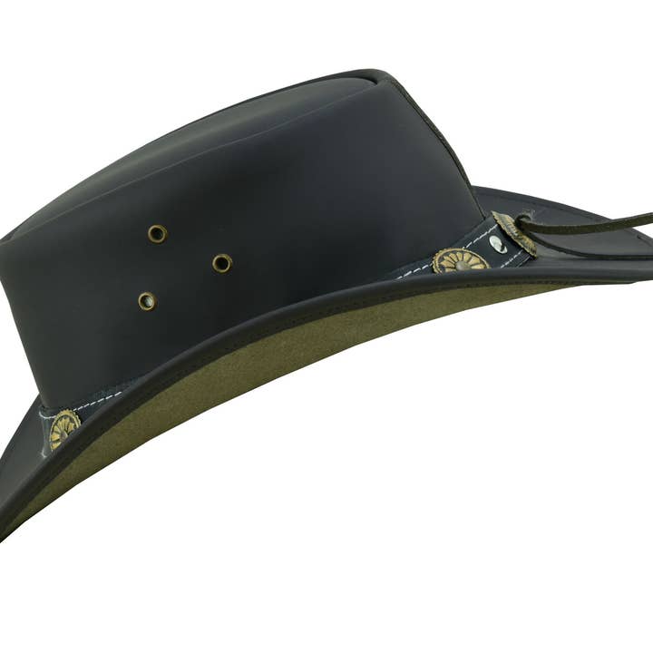 Lesa collection inc - Wholesale Cowboy Hat - Unisex - Capri Leather Hat Water Resistant Leather Cowboy Western Ha3