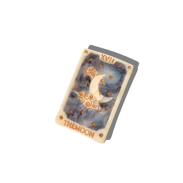 Hand-painted Moon Tarot Card Claw Hair Clip | Eco-Friendly and other Purchase wholesale eclipse. Free returns & net 60 terms on Faire trending on Faire.