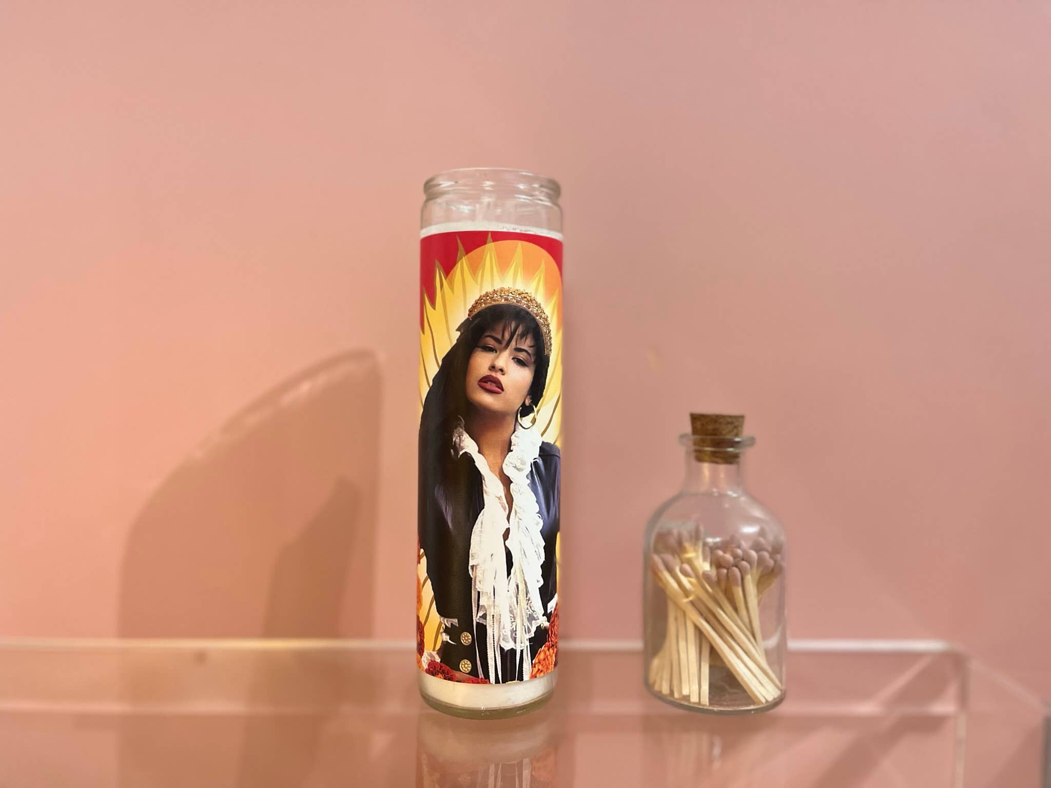 Flaming Feminist - Wholesale Votive Candle - Selena Quintanilla Perez