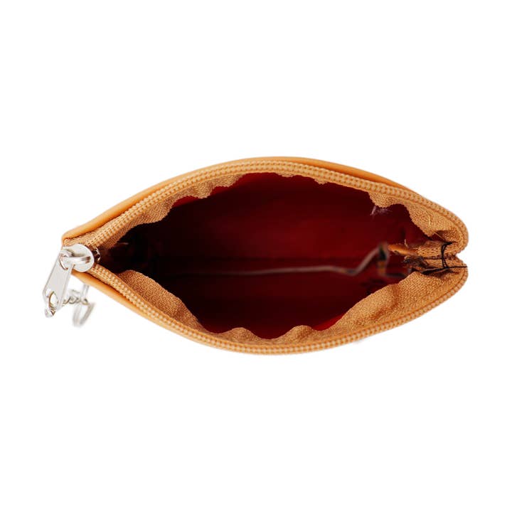 Cap Zone - Wholesale Coin Purse - Women's - Sunflower Zippered Vegan PU Leather Coin Purse