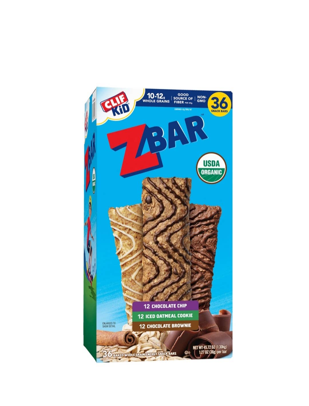 Majestic Wholesale - Wholesale Snack Bar - CLIF Kid ZBar Variety Pack, Organic, 1.27 oz, 36CT0