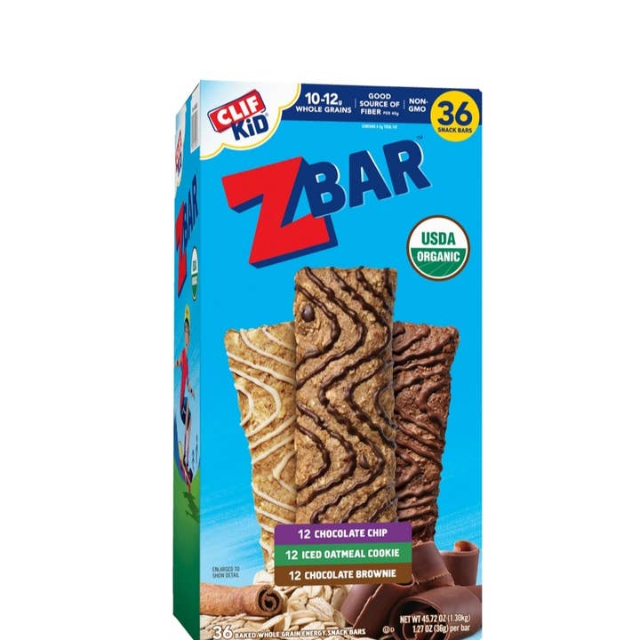 CLIF Kid ZBar Variety Pack, Organic, 1.27 oz, 36CT for wholesale by Majestic Wholesale