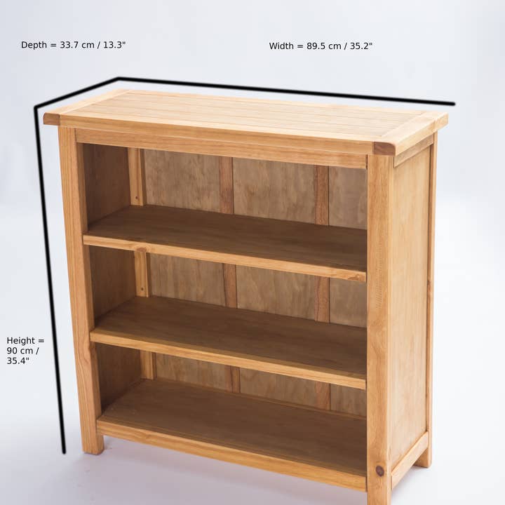 Greener Valley Trading - Wholesale Bookcase - Arise-Sun Solid Wood Low Bookshelf23